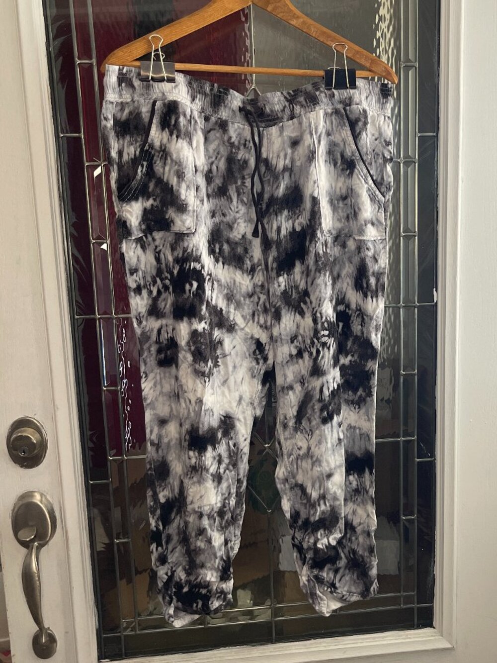 Rock and Republic Tie Dye Joggers Super Soft Pants Ankle Y2K Womens Sz XL